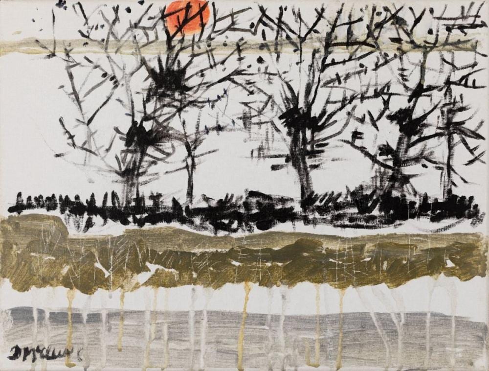 Daphne McClure comparable auction result: daphne mcclure british b 1930 towards madon c 2017 oil on canvas