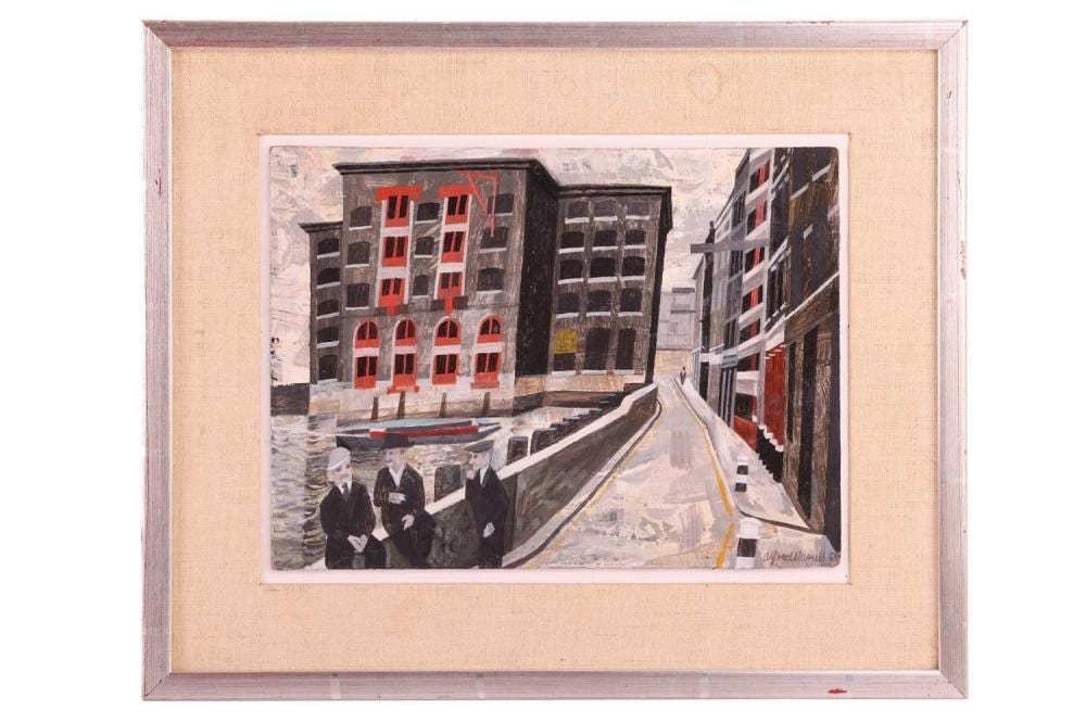 Alfred Daniels comparable auction result: alfred daniels 1924 2015 smith s wharf 1968 queenhithe signed and dated oil on board 22 5 x 30 5 cm framed 36 5 x 44 cm