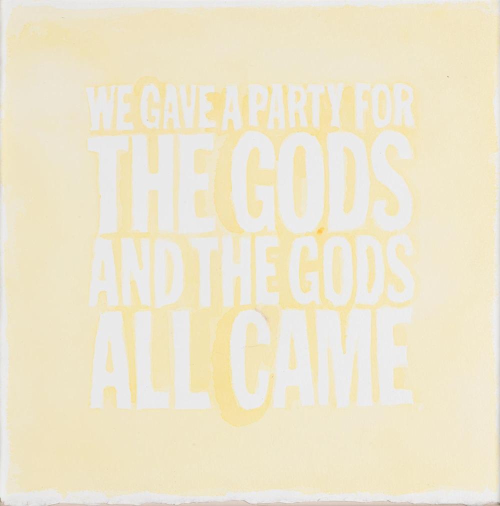 John Giorno comparable auction result: john giorno american 1936 2019 we gave a party for the gods and the gods all came