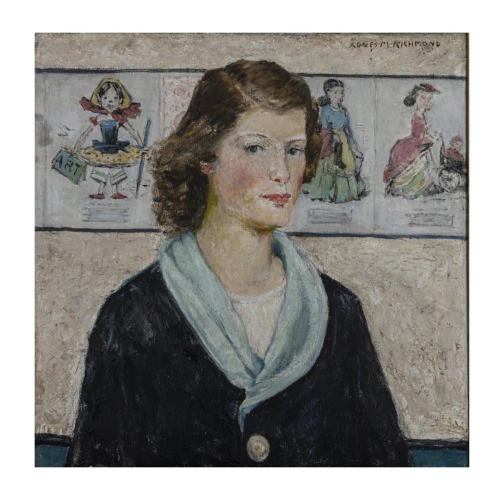 Agnes Millen Richmond comparable auction result: agnes millen richmond 1870 alton il 1964 new york city fifteen around 1920