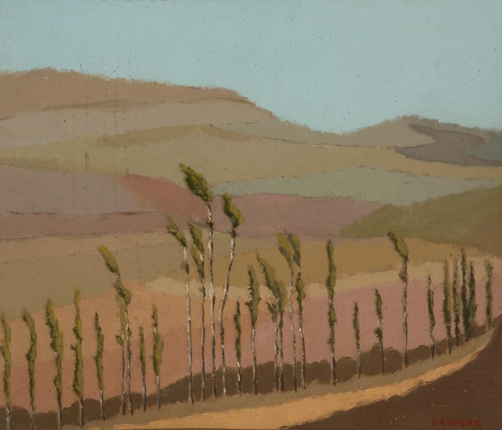 Joaquin Vaquero Turcios comparable auction result: joaqu n vaquero turcios madrid 1933 santander 2010 untitled oil on canvas adhered to cardboard signed in the lower right corner