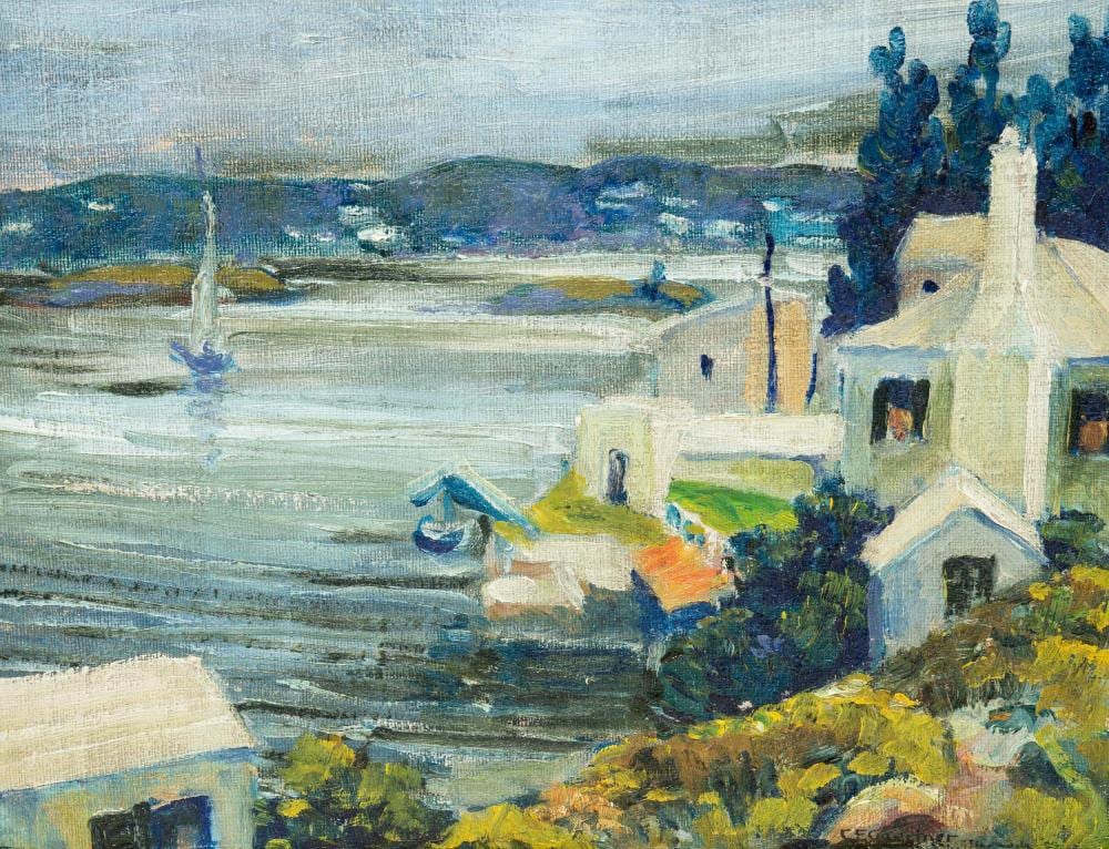 Carl Frederick Gaertner comparable auction result: carl frederick gaertner 1898 1952 crow lane harbor hamilton bermuda
