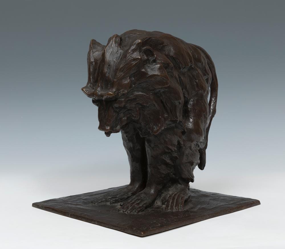 Guido (1875) Righetti comparable auction result: guido righetti milan 1875 1958 baboon 1917 bronze signed and dated