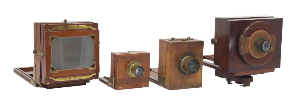 Auction comp thumbnail for (4) ANTIQUE CAMERAS, INCOMPLETE EMPIRE, BECK LENS (Austin Auction Gallery, Lot 171)
