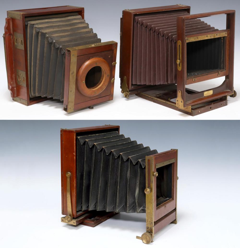 Auction comp thumbnail for (3) ANTIQUE CAMERAS INCOMPLETE (Austin Auction Gallery, Lot 435)
