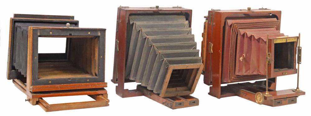 Auction comp thumbnail for (3) ANTIQUE CAMERAS INCOMPLETE (Austin Auction Gallery, Lot 436)