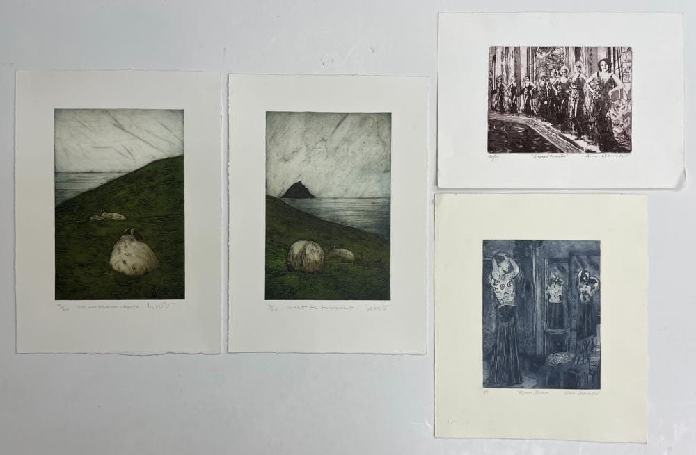 Ann Chernow comparable auction result: 4pc ann chernow and kathleen walsh buchanan prints