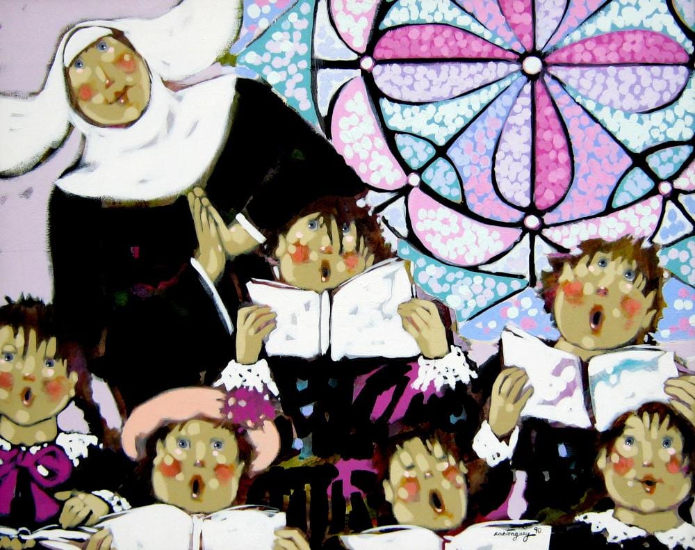 claudette castonguay canadian 1949 soeur marie beatrice et le choeux des saints anges · Westbridge Fine Art Auction House · 2024-03-16 Claudette Castonguay comparable auction result: claudette castonguay canadian 1949 soeur marie beatrice et le choeux des saints anges