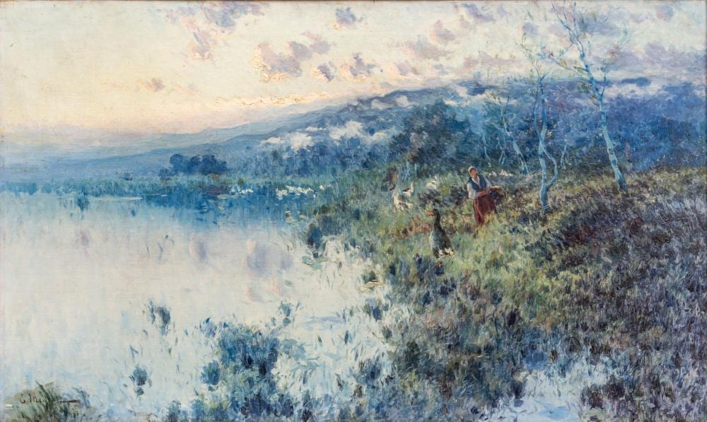 Eliseo Meifrén Roig comparable auction result: eliseo meifr n roig spanish 1859 1940 oil on canvas figural landscape h 23 75 w 39 25