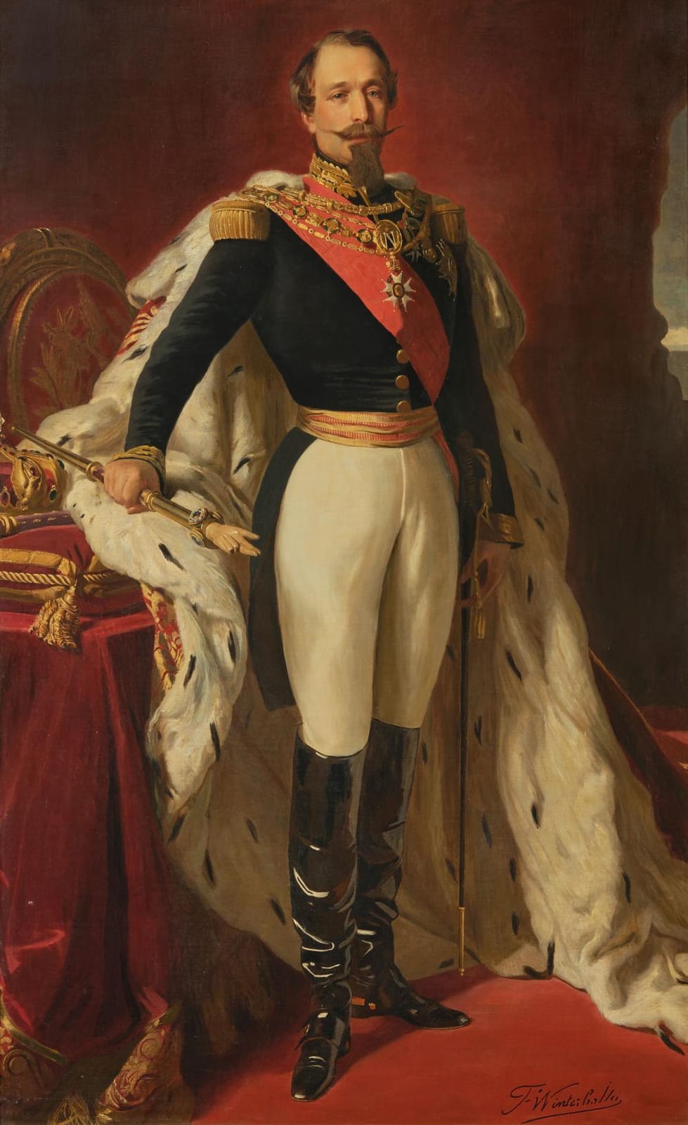 Franz Xaver Winterhalter comparable auction result: 19th century copy of franz xaver winterhalter