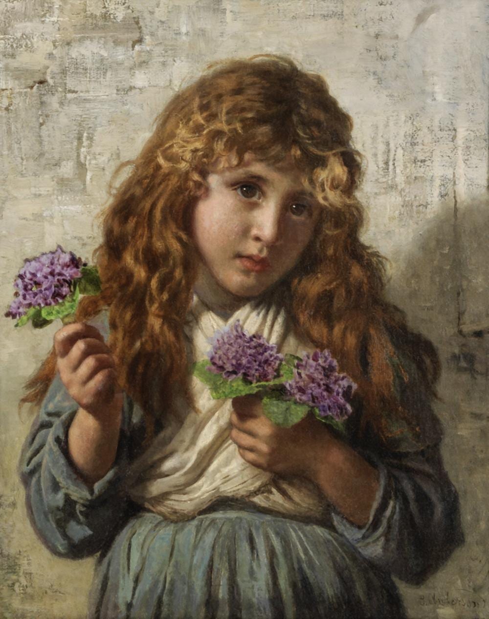 Sophie Gengembre Anderson comparable auction result: sophie gengembre anderson british 1823 1903 the flower girl