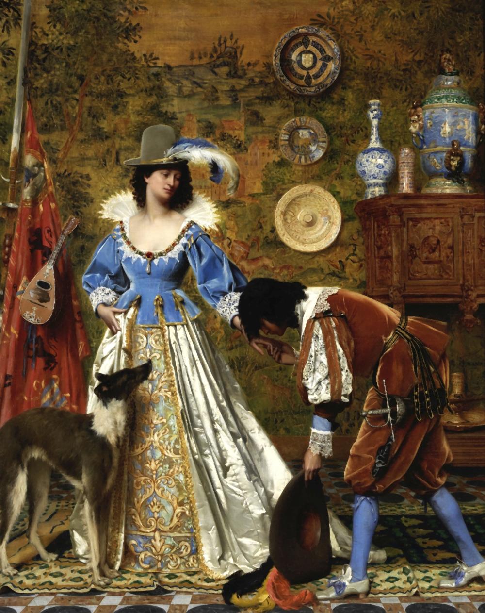 Adolphe Alexandre Lesrel comparable auction result: adolphe alexandre lesrel french 1839 1929 au revoir