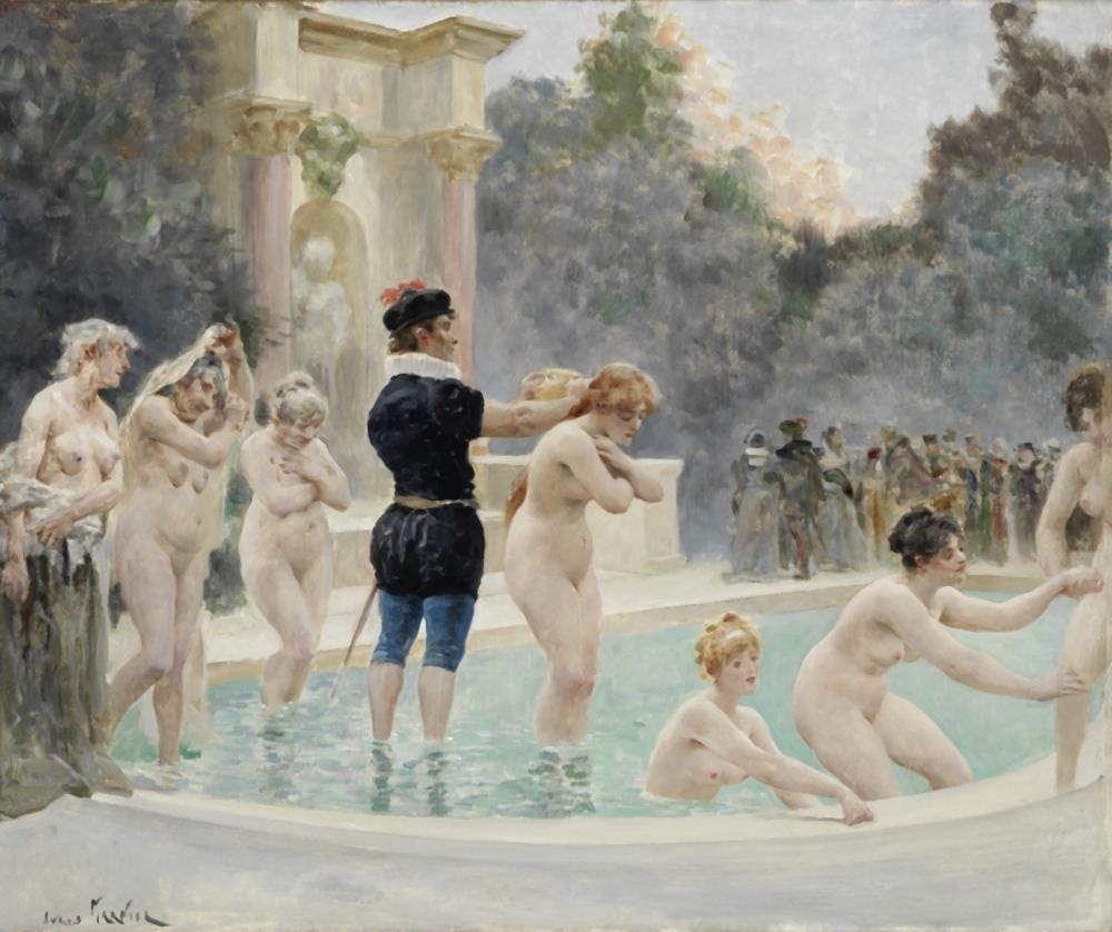Jules-Arsène Garnier comparable auction result: jules ars ne garnier french 1847 1889 la fontaine de jouvence