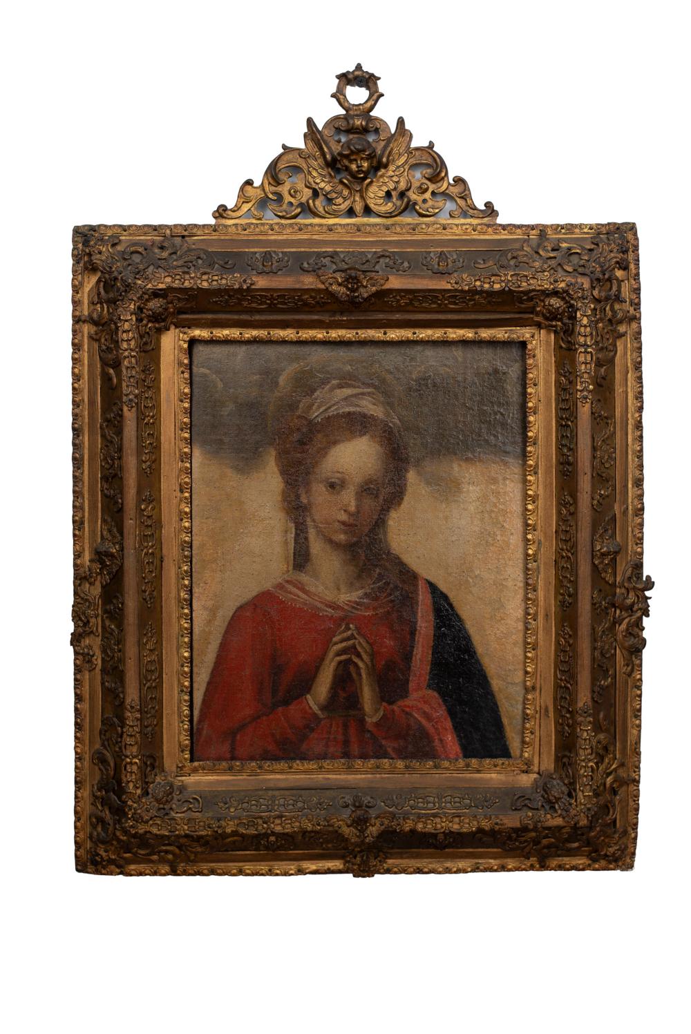 Atribuido a Angelino Medoro, S.XVII Madonna (fragmento) comparable sale