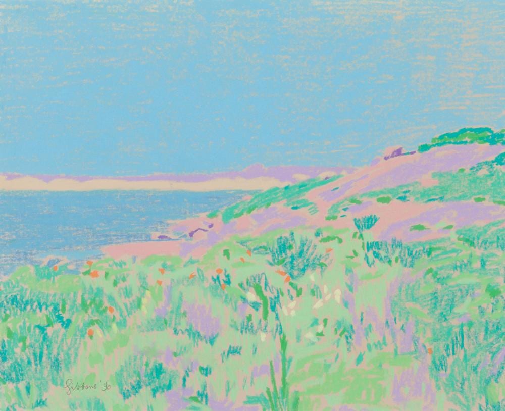 Tom Gibbons comparable auction result: tom gibbons eleven mile beach esperance pastel
