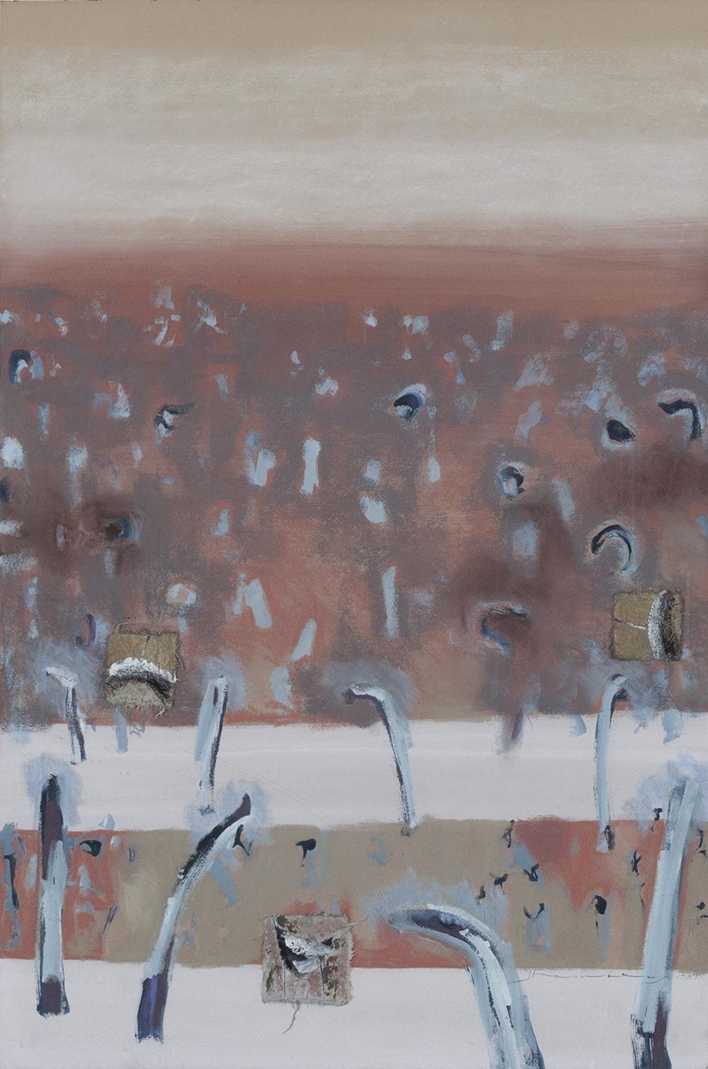 Jann Rowley comparable auction result: jann rowley landscape mixed media