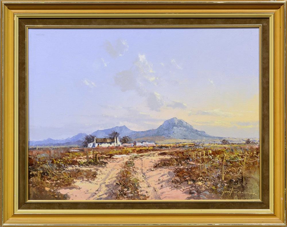 gerrit roon sa 1937 2017 oil landscape with mountains signed 45 x 60 · 5th Avenue Auctioneers · 2024-03-04 Gerrit Roon comparable auction result: gerrit roon sa 1937 2017 oil landscape with mountains signed 45 x 60