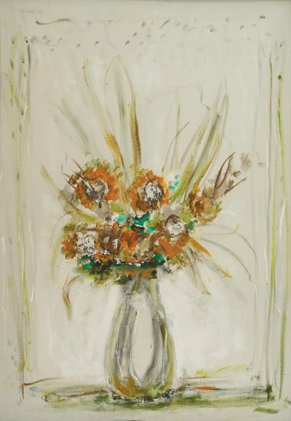 Antun Motika comparable auction result: anton motika summer flowers