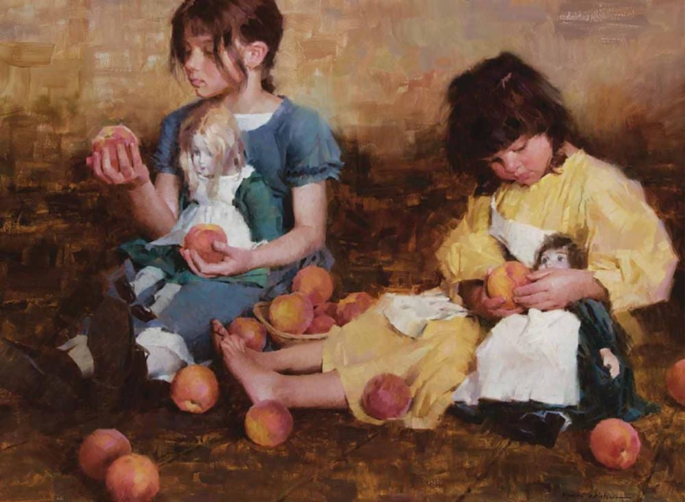 Morgan Weistling comparable auction result: morgan weistling girls with peaches