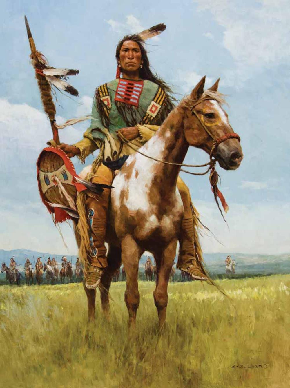 z s liang protectors of the lakota · Scottsdale Art Auction, LLC · 2024-04-13 Z.S. Liang comparable auction result: z s liang protectors of the lakota