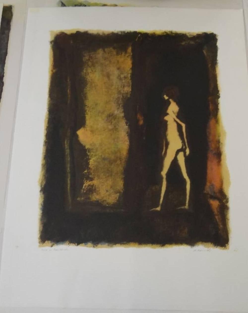 Michele Mainoli comparable auction result: michele mainoli 1927 1991 schreitender akt litho