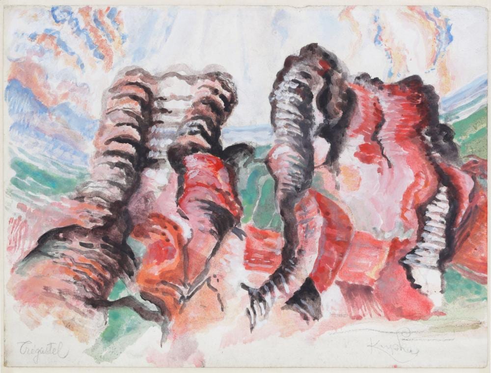 Frantisek Kupka, (1871 – 1957), Abstract composition (Trégastel), 1911–1920 comparable sale