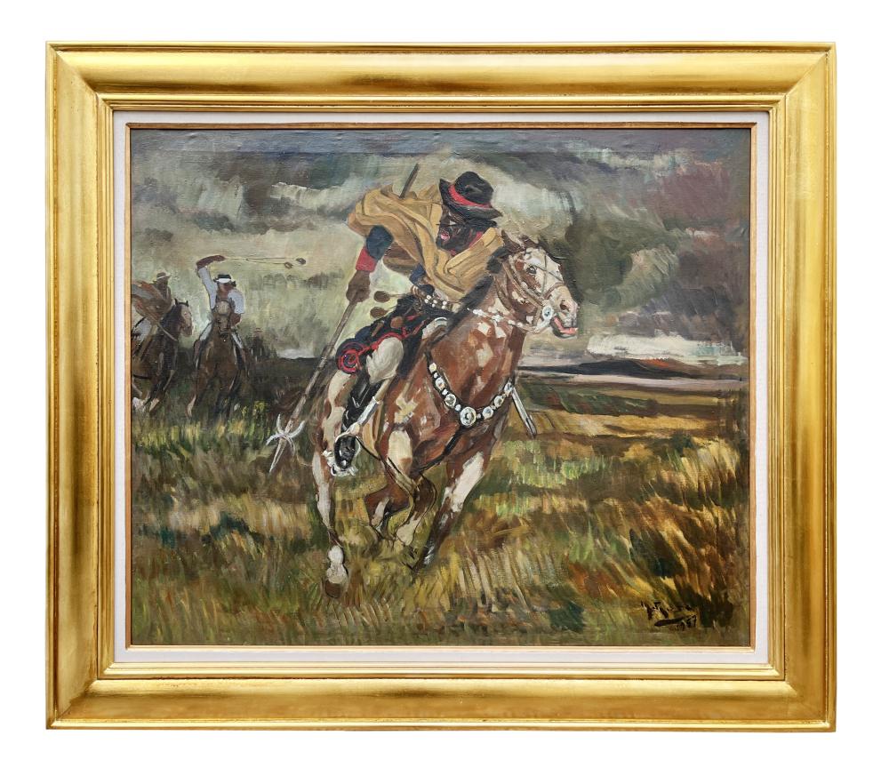 manuel ros gaucho horseback riding · Zorrilla Subastas · 2024-03-16 Manuel Rosé comparable auction result: manuel ros gaucho horseback riding