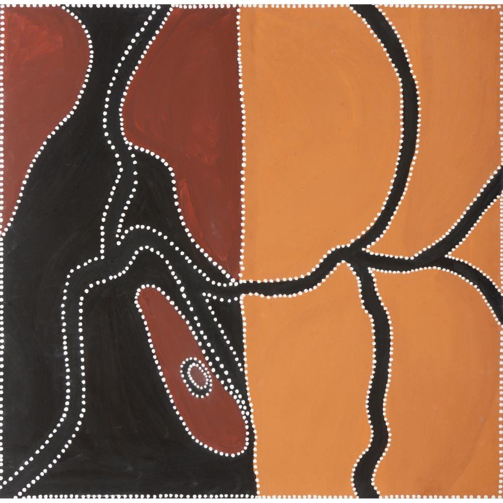 Churchill Cann comparable auction result: churchill cann c 1945 2016 language group gidja gum creek comet dreaming 1998 natural earth pigments on board 120 x 122cm