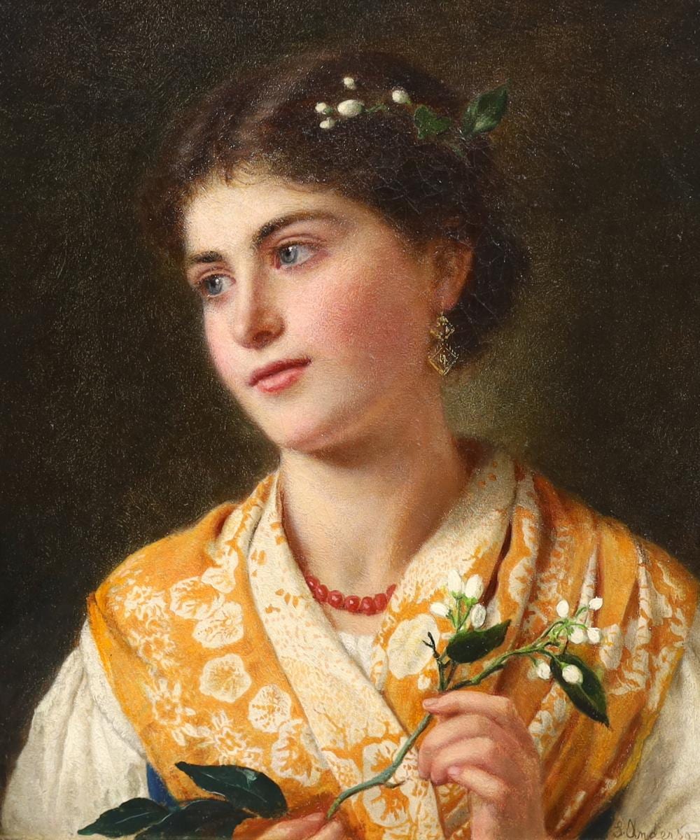 Sophie Gengembre Anderson comparable auction result: sophie gengembre anderson english 1823 1903 a classical beauty oil on canvas 35 x 29 5cm