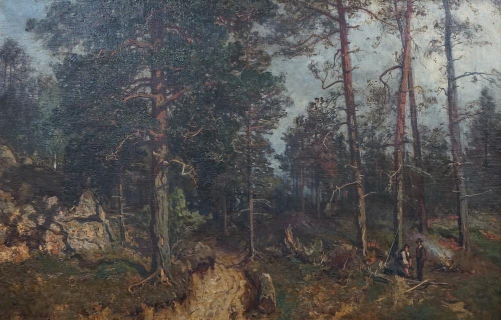 morten m ller norwegian 1828 1911 woodmen in a forest clearing oil on canvas 40 x 62cm · Gorringes · 2024-03-12 Morten Müller comparable auction result: morten m ller norwegian 1828 1911 woodmen in a forest clearing oil on canvas 40 x 62cm