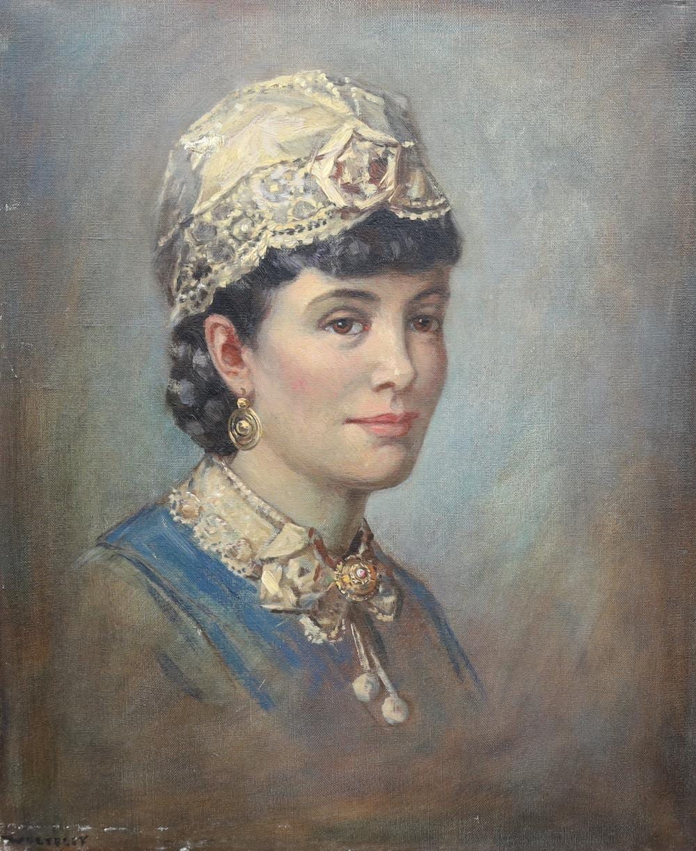 garnet ruskin wolseley english 1884 1967 portrait of a lady wearing a lace cap oil on canvas 59 x 48cm · Gorringes · 2024-03-12 Garnet Ruskin Wolseley comparable auction result: garnet ruskin wolseley english 1884 1967 portrait of a lady wearing a lace cap oil on canvas 59 x 48cm