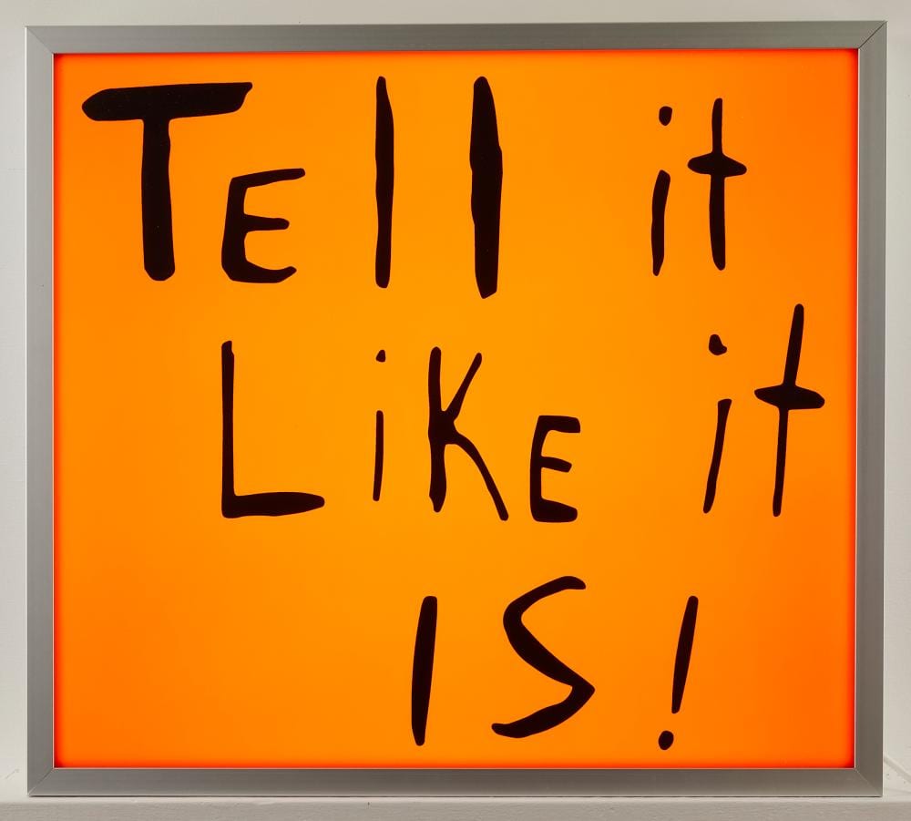 Sam Durant comparable auction result: sam durant tell it like it is electric sign 2020