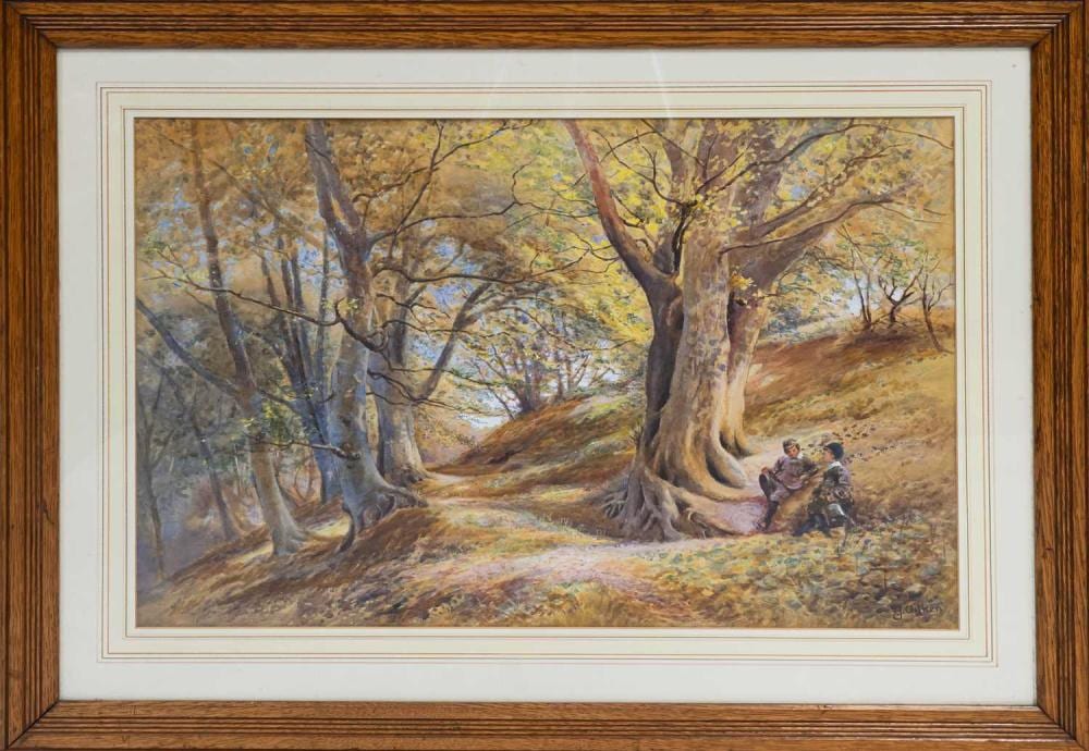 James Alfred Aitken comparable auction result: james alfred aitken 1846 1897 the beech trees colwyn bay woods