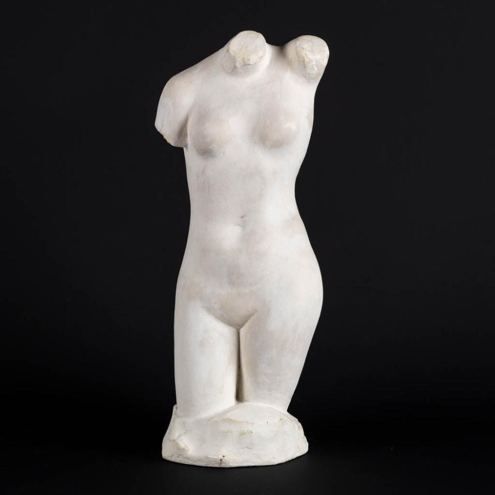 Louis Dejean comparable auction result: louis dejean 1872 1953 torso of a lady patinated plaster l 11 x w 13 x h 34 cm