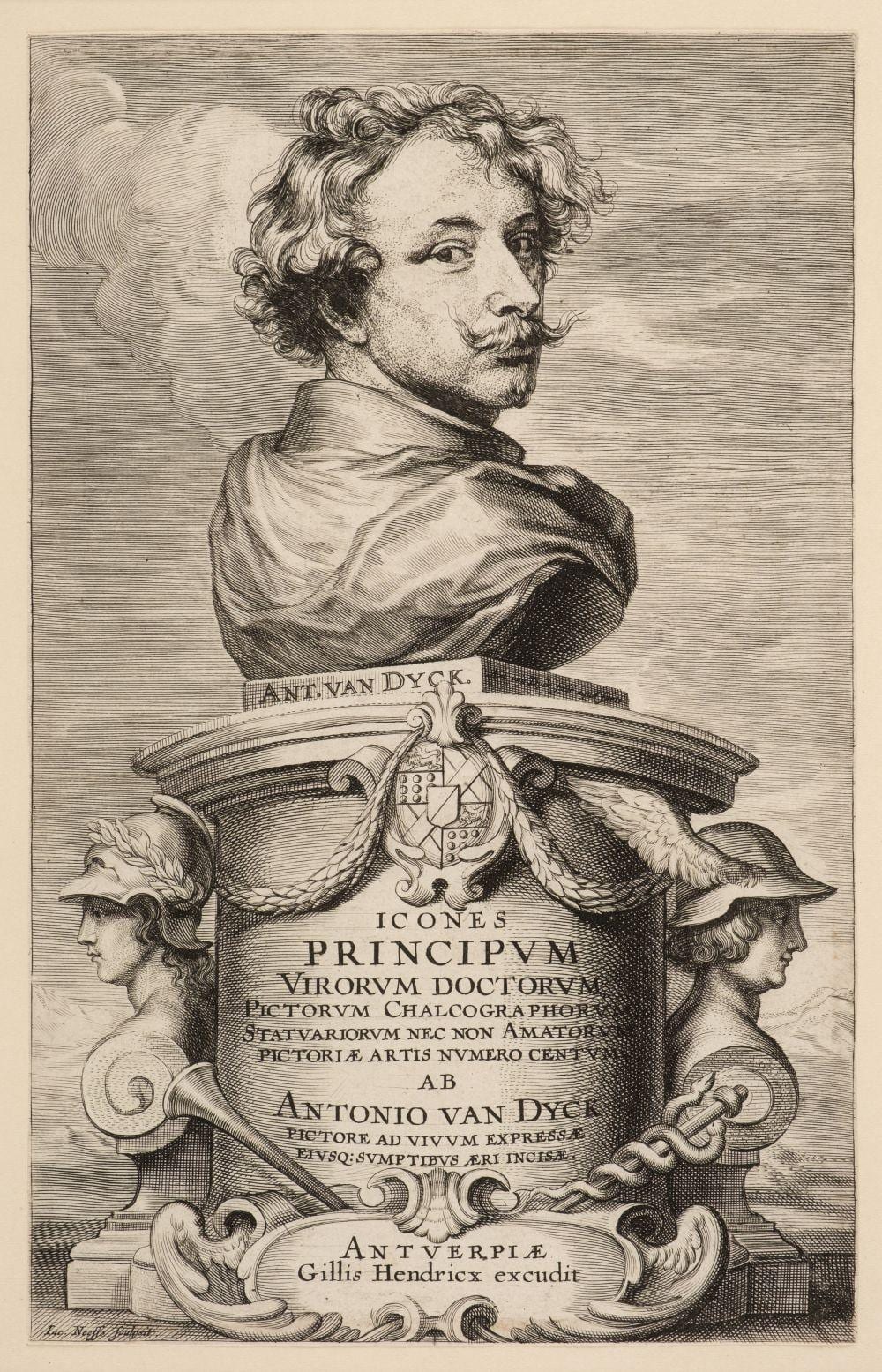 van Dyck comparable auction result: van dyck anthony 1599 1641 and jacobus neeffs 1604 1667 frontispiece to the series icones