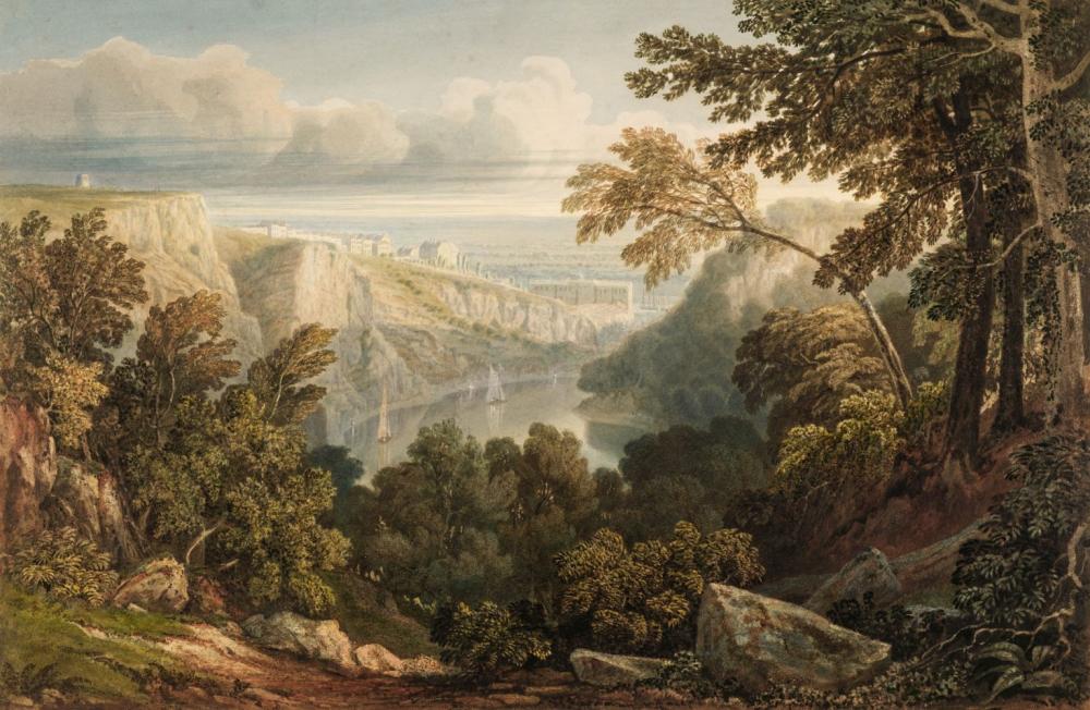 Jackson (Samuel, 1794-1869). The Avon Gorge with St Vincents Rocks, watercolour sold by Dominic Winter Auctions, lot 111 — auction record photograph