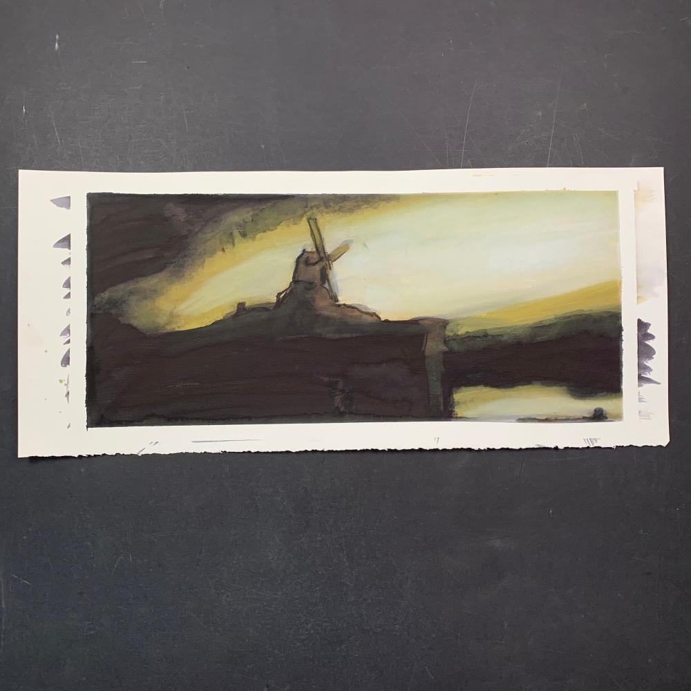 Simon Andrews comparable auction result: simon andrews untitled original watercolor on paper
