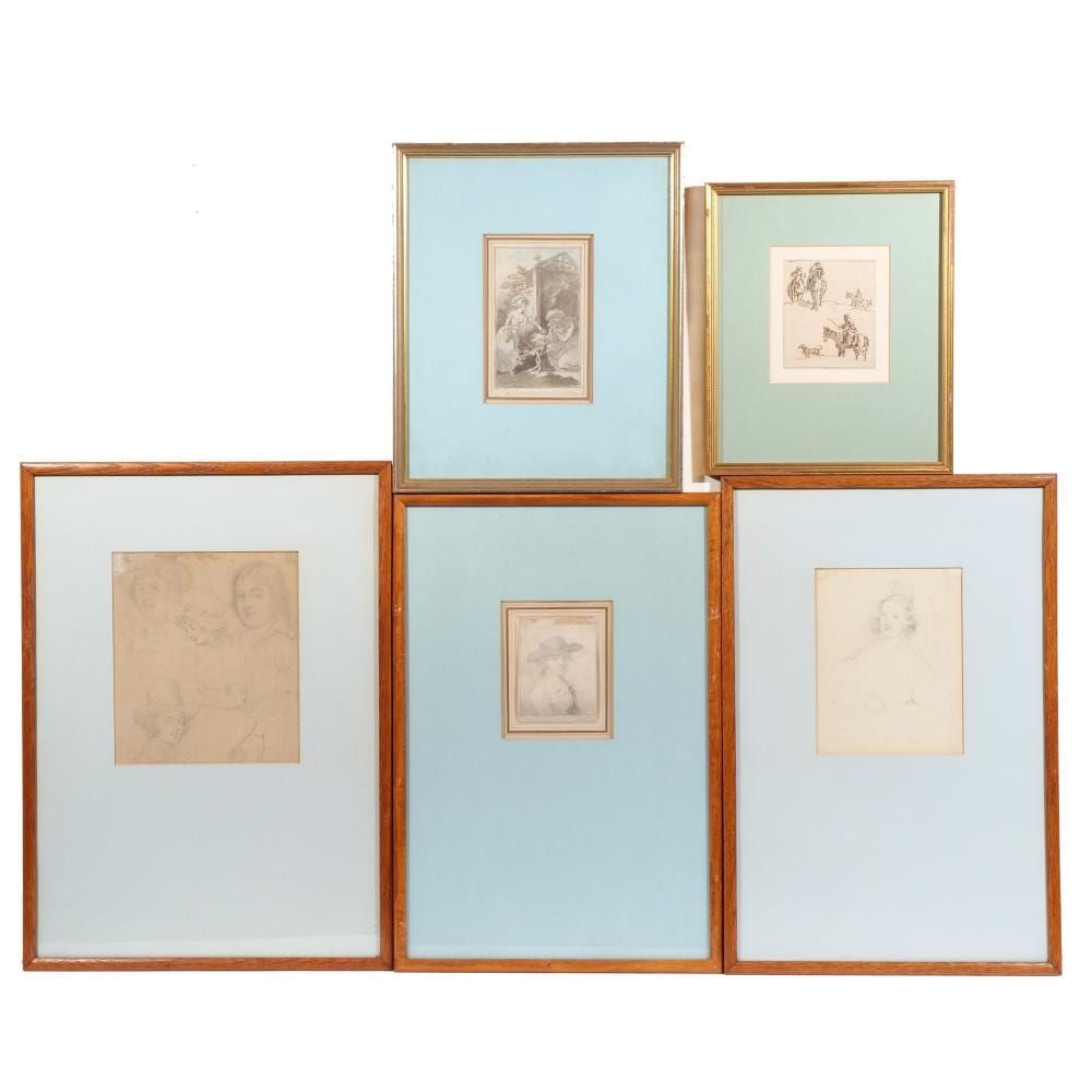 Johann Heinrich Ramberg comparable auction result: 5pc john henry ramberg 1763 1840
