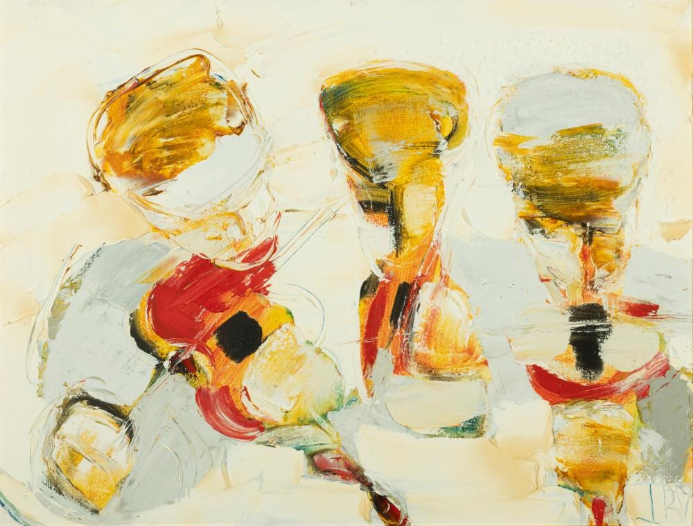 John B. Vallely comparable auction result: john brian vallely b 1941 three fiddlers oil on canvas 46 x 60cm 15 x 23 signed provenance with taylor gallery belfast label verso