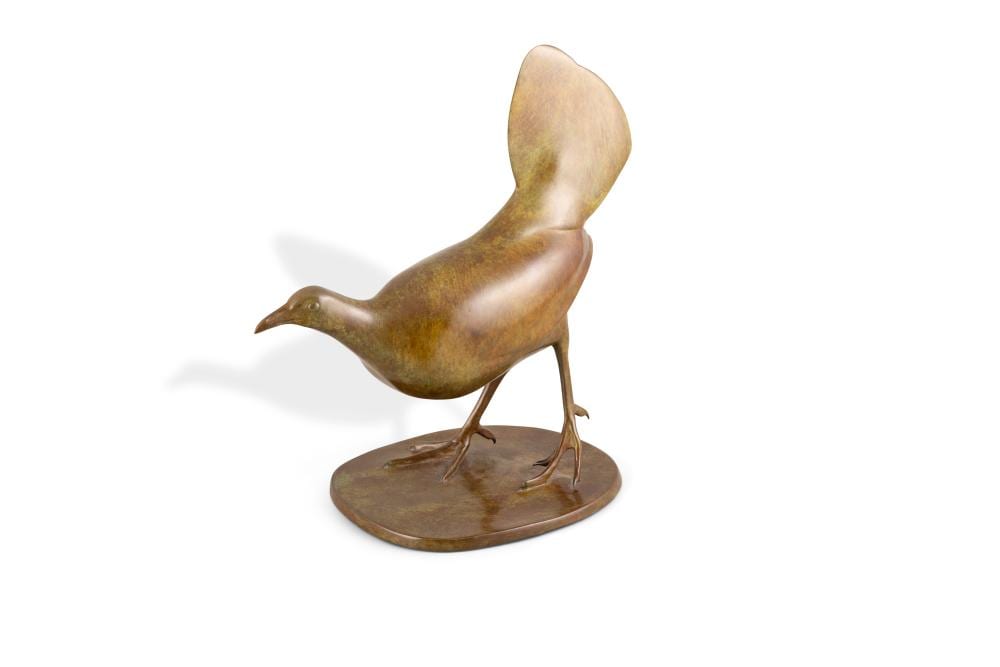 adrian sorrell british 1932 2001 junglefowl hen bronze 29cm high 26 5cm wide signed provenance with ib jorgensen gallery dublin · Adam's · 2024-03-27 Adrian Sorrell comparable auction result: adrian sorrell british 1932 2001 junglefowl hen bronze 29cm high 26 5cm wide signed provenance with ib jorgensen gallery dublin