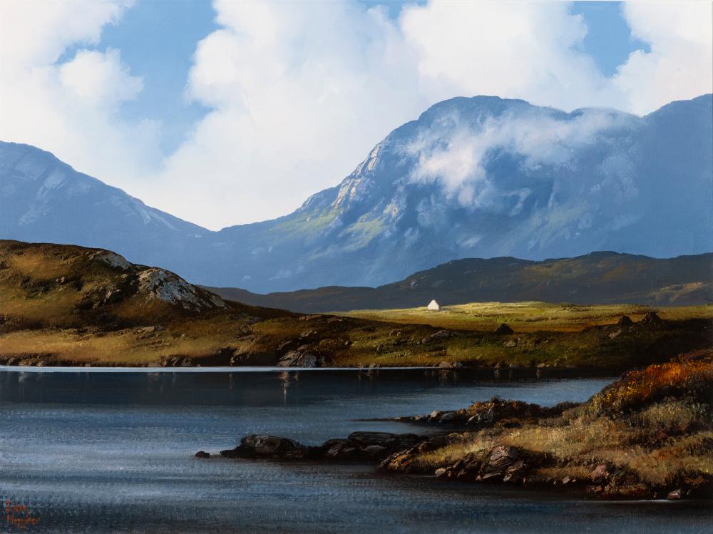 Eileen Meagher comparable auction result: eileen meagher b 1946 recess connemara oil on canvas 45 5 x 61cm 18 x 24 signed also signed and inscribed with title and dated 2010 verso