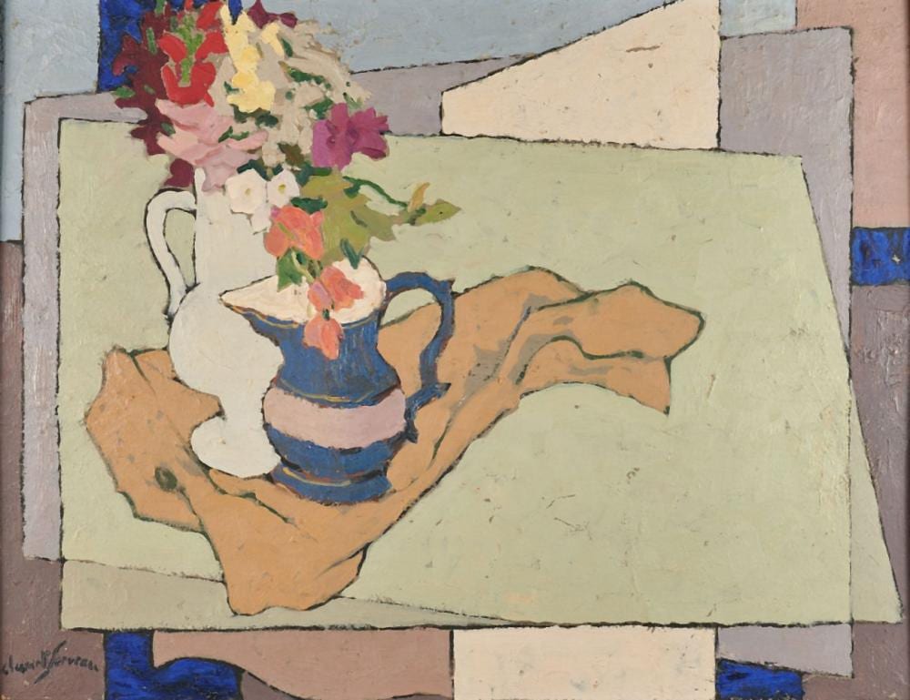 Clément-Serveau comparable auction result: cl ment serveau 1886 1972 nature morte aux fleurs huile sur