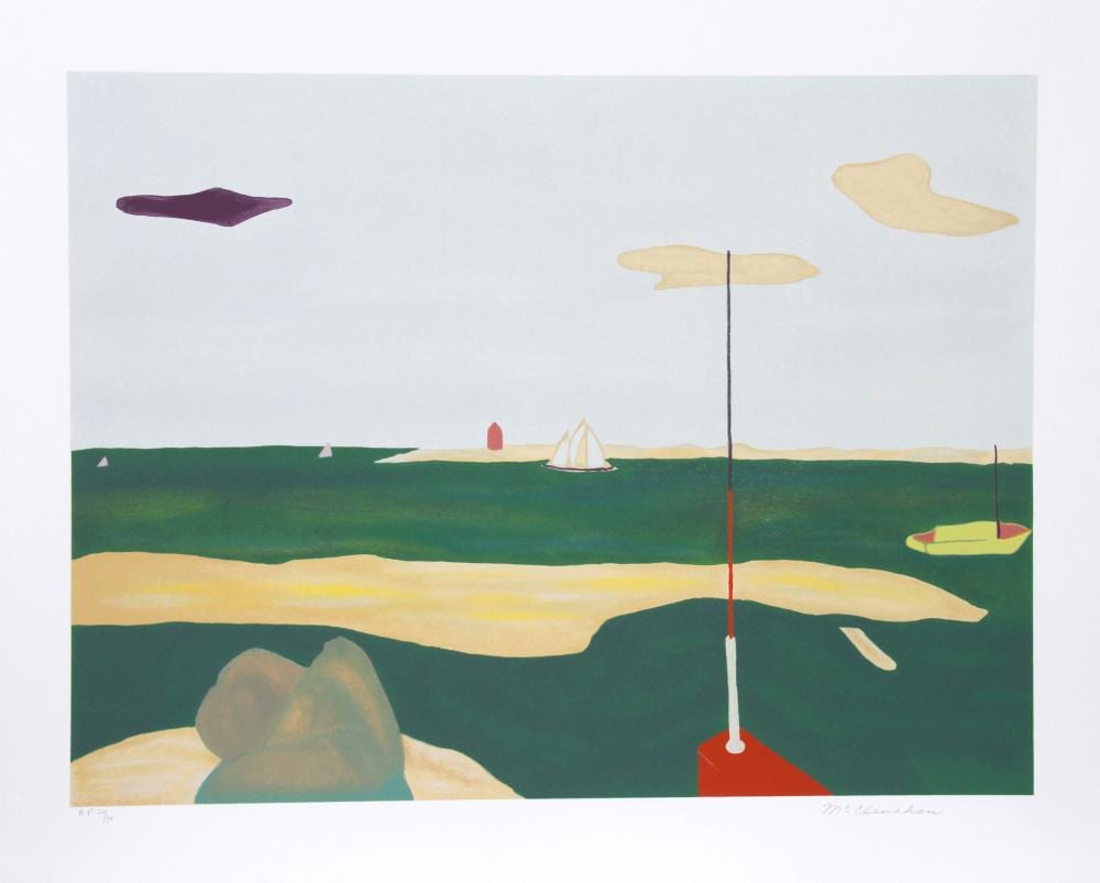 Marion McClanahan comparable auction result: marion mcclanahan purple cloud 21 aps screenprint
