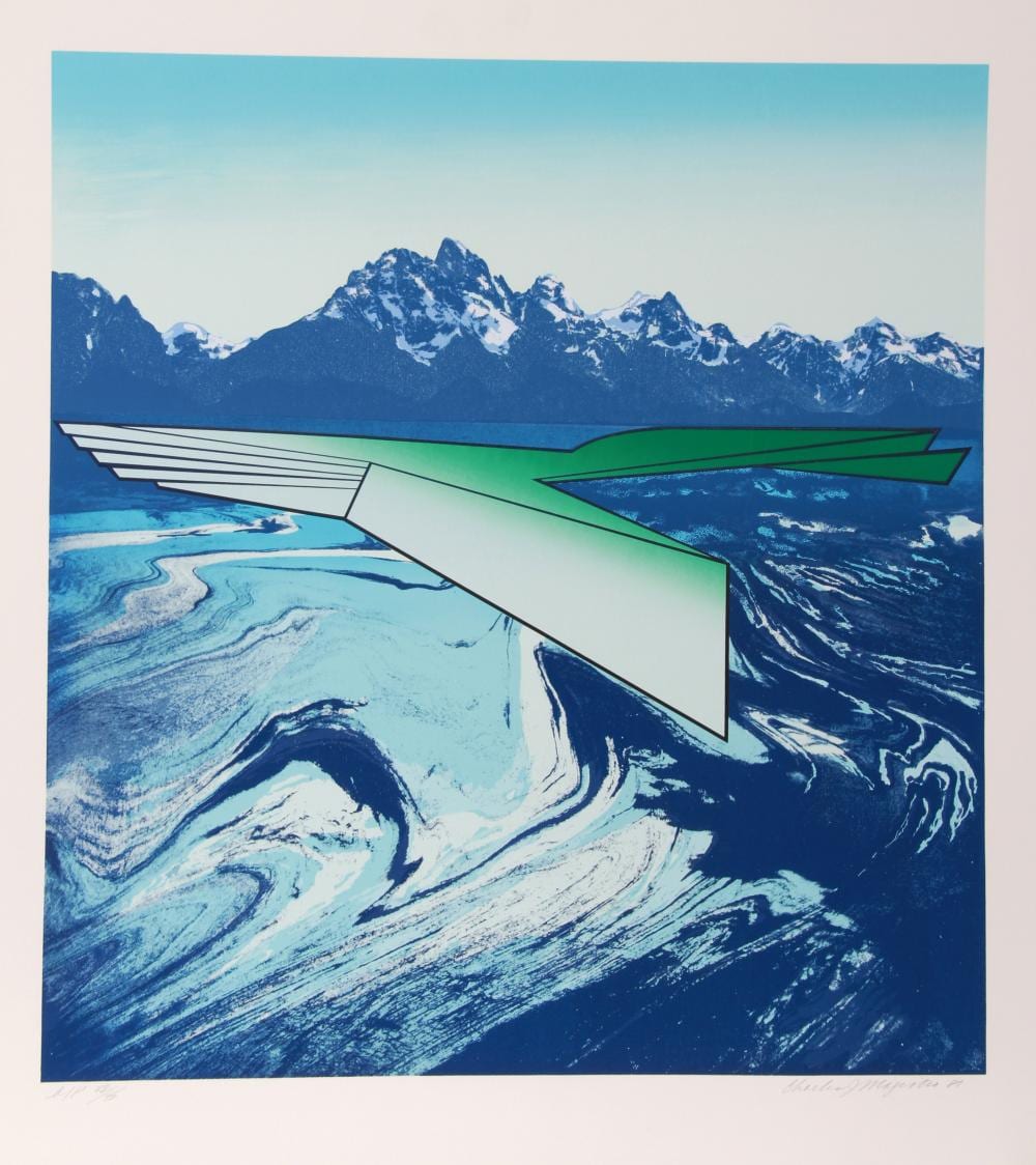 Charles Magistro comparable auction result: charles magistro glacier point screenprint