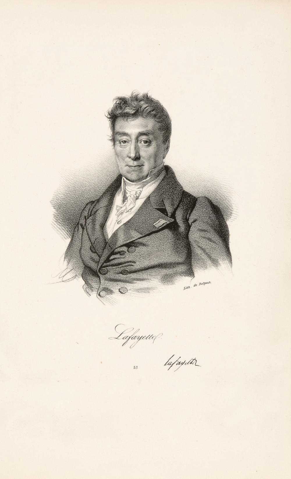 Nicolas Eustache Maurin comparable auction result: nicolas eustache maurin lafayette from celebrities contemporaines ca 1842