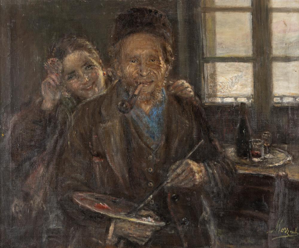 Natale Morzenti comparable auction result: natale morzenti silvano d orba 1884 o 1885 martinengo 1947 the painter and the model