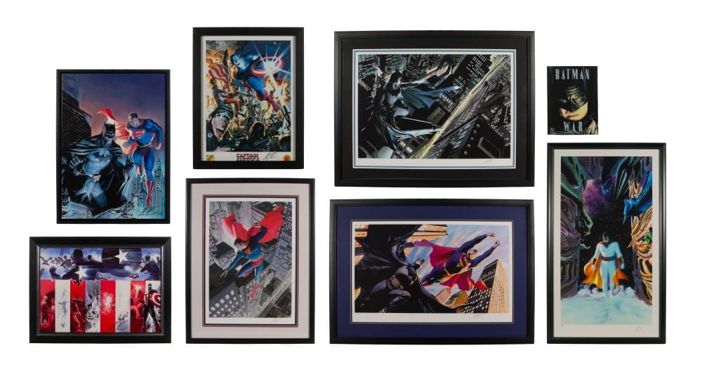 Alexander (1909) Ross comparable auction result: alex ross american b 1970 superhero art assortment