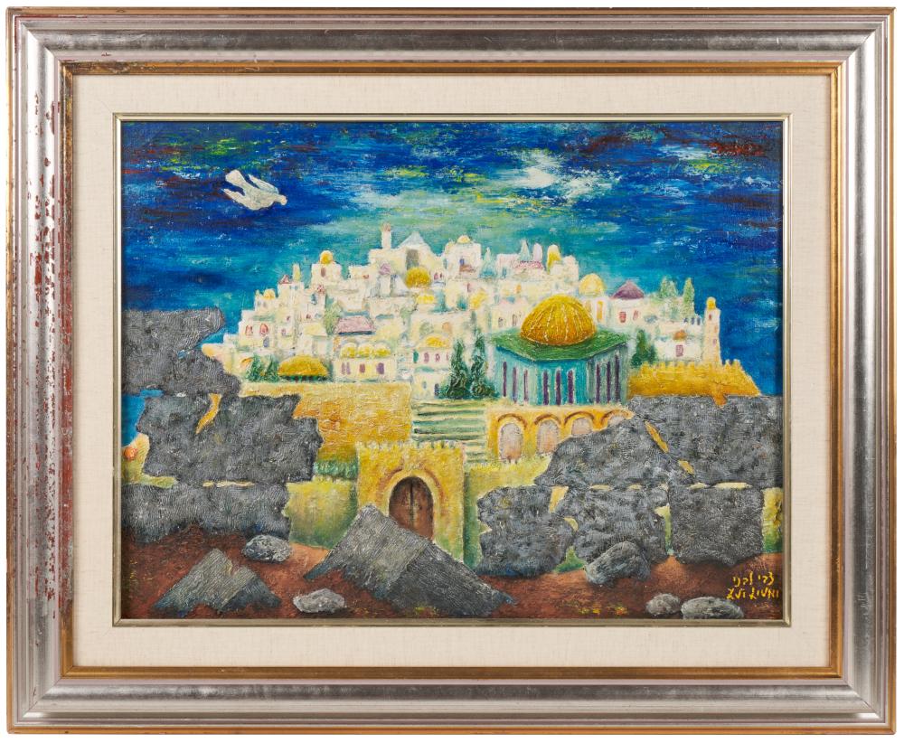 Zvi Livni comparable auction result: zvi livni polish jewish israeli b 1927