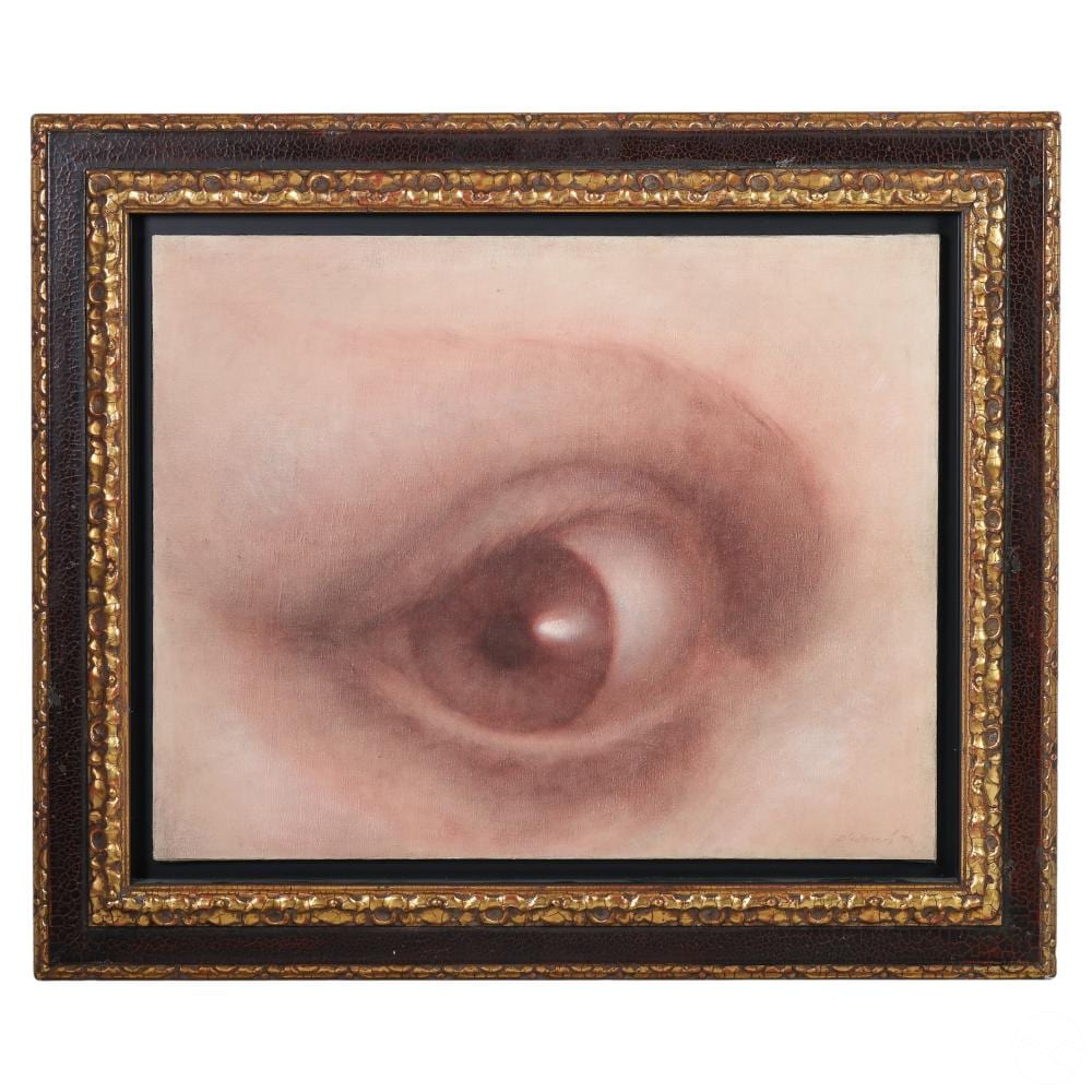 Rodolfo Abularach comparable auction result: rodolfo abularach 1933 2020 human eye oil painting