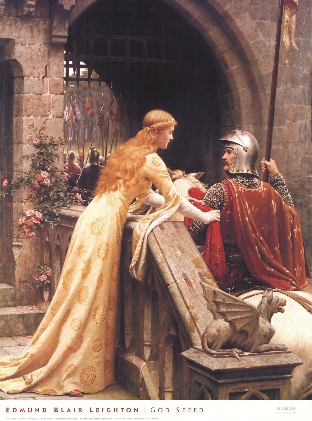 Edmund Blair Leighton comparable auction result: edmund blair leighton god speed 1990 offset lithograph 31 5 x 23 5